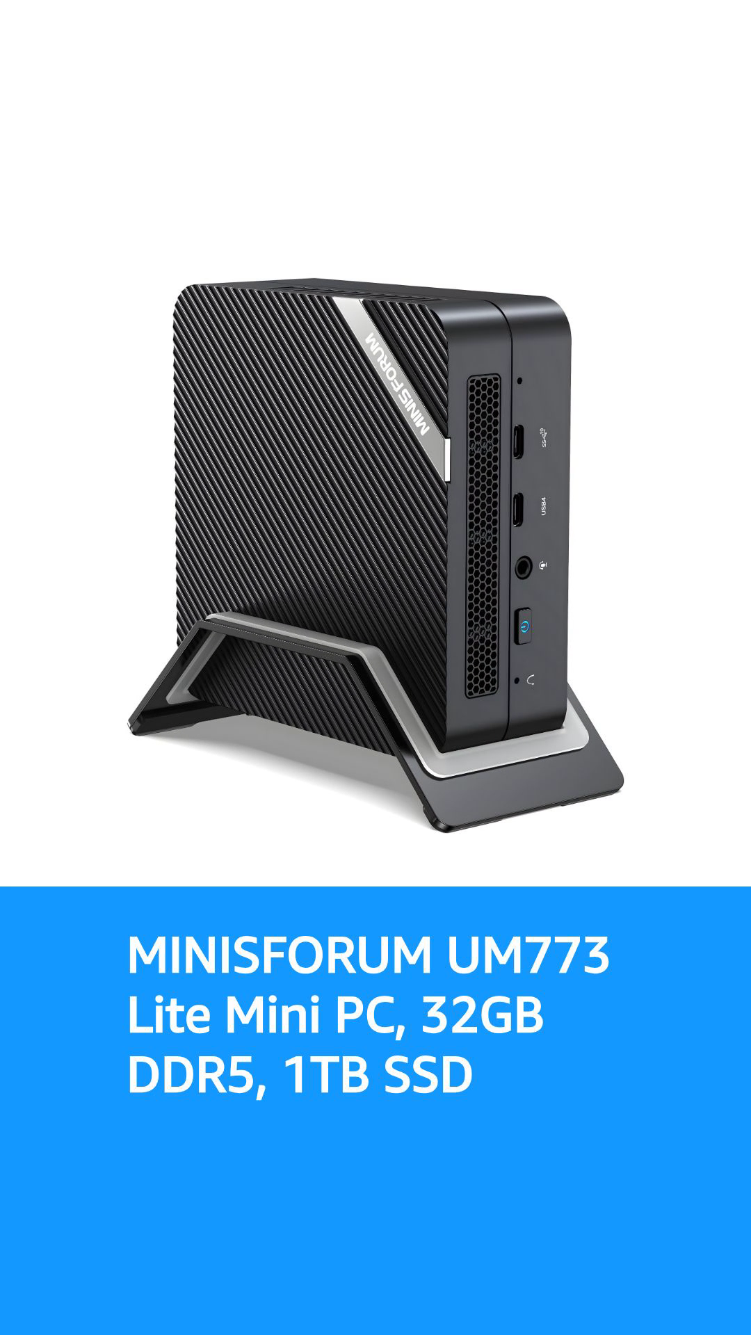 MINISFORUM Venus Series UM773 Lite Mini PC AMD Ryzen 7 7735HS, up